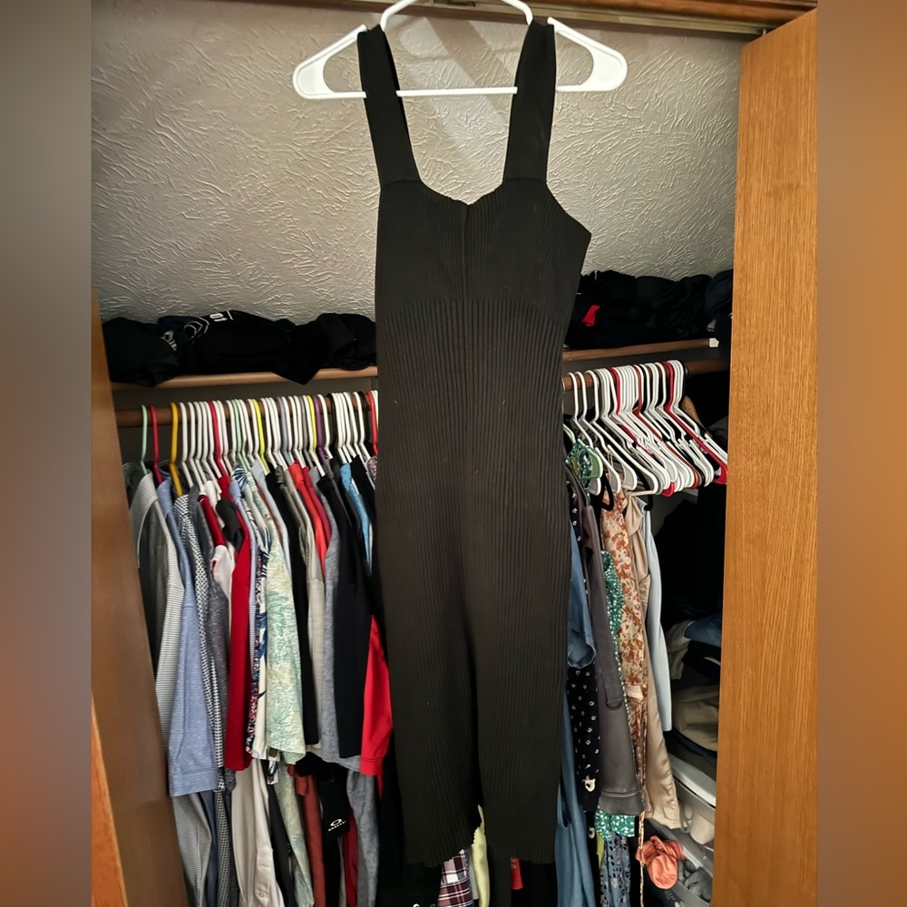 Lauren Manoogian Black knit dress size 1